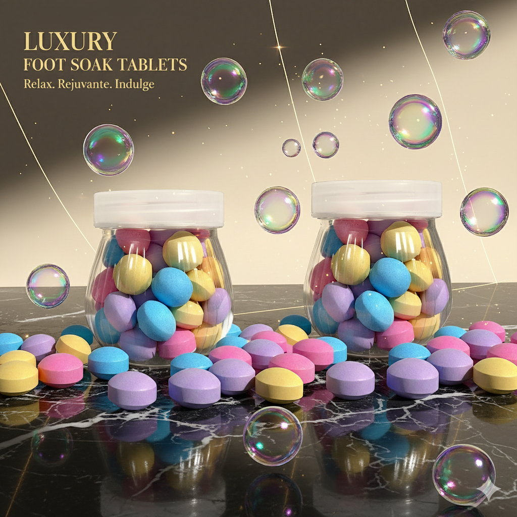 Mini Pastillas de Sales de Baño Espumosas